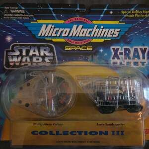 Galoob Micro Machines Star Wars X-Ray Col III Millennium Falcon & Sandcrawler